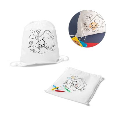 DRAWS - Kid's colouring drawstring bag