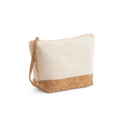 BLANCHETT - 100% cotton and cork toiletry bag