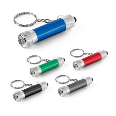 LERGAN - Aluminium keyring with a 3 LED flashlight
