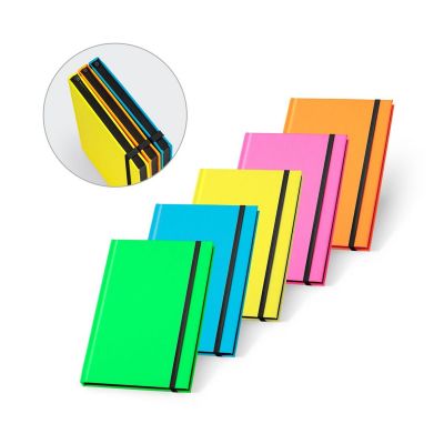 WATTERS - A5 notebook in fluorescent PU with lined pages