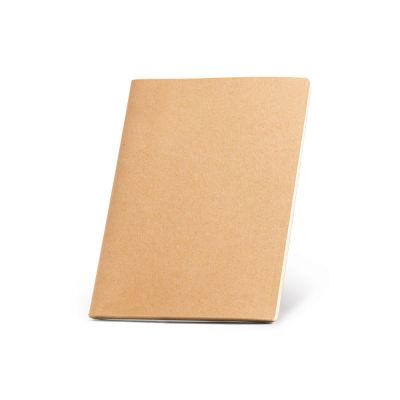 ALCOTT A4 - A4 notepad with Kraft paper cover (250 g/m²)
