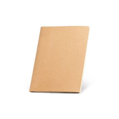 ALCOTT A4 - A4 notepad with Kraft paper cover (250 g/m²)