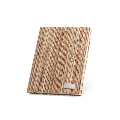 NERUDA - A5 notepad in natural straw fibre