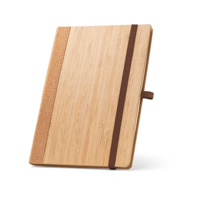 ORWELL - A5 notebook in bamboo and cork sheets with lined sheets