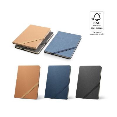 HUXLEY - A5 notebook with hard cover, made from water-resistant paper