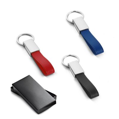 WATOH - Keyring in metal and imitation leather