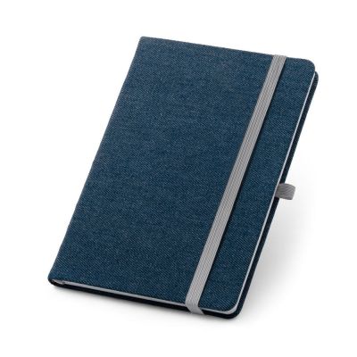DENIM - A5 notebook in denim fabric with lined pages