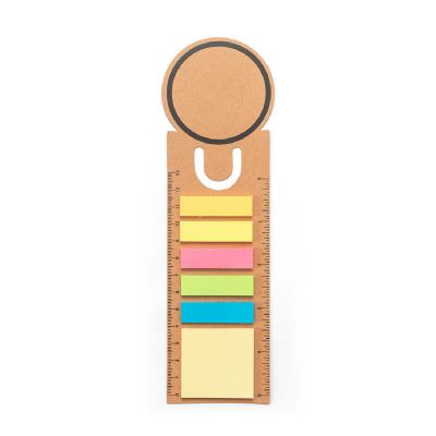 SAWYER - 3-in-1 office set, made from 100% recycled paper, with a round top and black printing all around