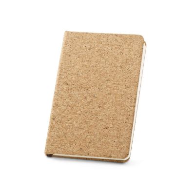 ADAMS A5 - A5 cork notebook with ivory-colored plain sheets