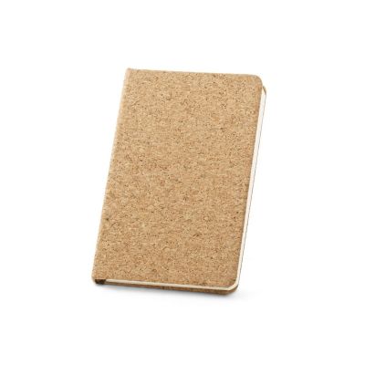 ADAMS A5 - A5 cork notebook with ivory-colored plain sheets