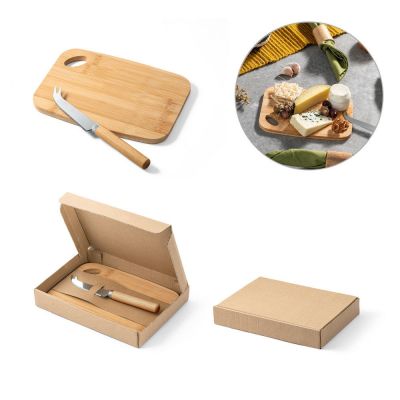 CAPPERO - Set with board and cheese knife