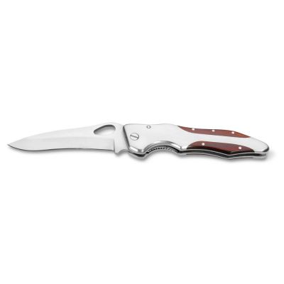 LAWRENCE - Pocket knife in stainless steel and wood