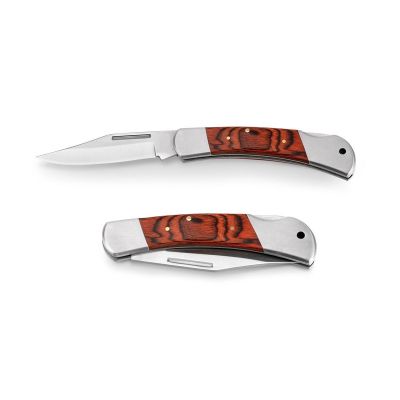 FALCON II - Pocket knife in stainless steel and wood