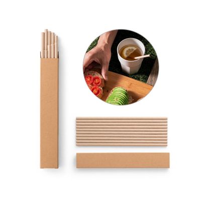 LAMONE - Set of 10 kraft paper straws