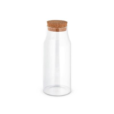 JASMIN 800 - Borosilicate glass bottle with cork lid 800 mL