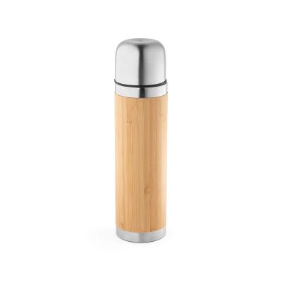 CEYLON - Bamboo and stainless steel thermos 450 mL