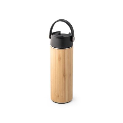 LAVER - Thermos bottle in bamboo, stainless steel and PP 440 mL