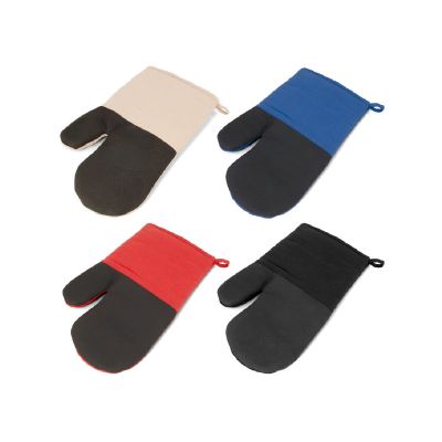 LAWSON - 100% cotton oven mitt with silicone on one side