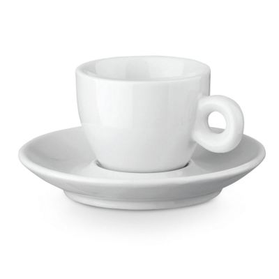 PRESSO - Ceramic coffee cup and saucer