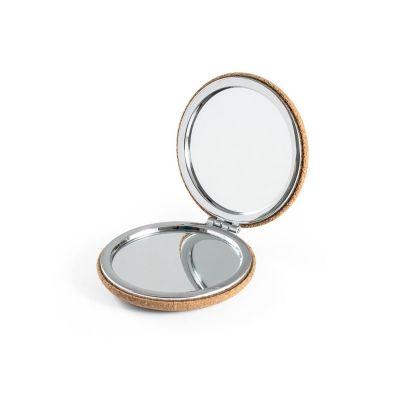 TILBURY - Folding cosmetic mirror in cork
