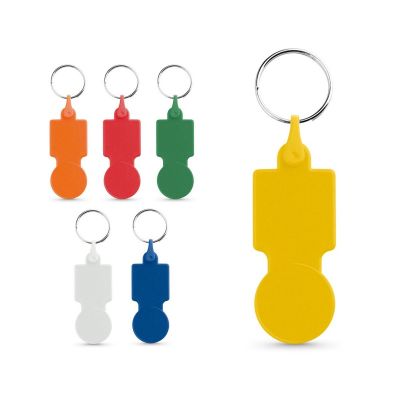 SULLIVAN - Coin-shapped PS keyring for supermarket cart
