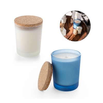 DUVAL - Aromatic Soy candle with cork lid 180 g