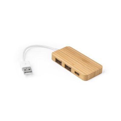 MOSER - Bamboo hub with 2 ports