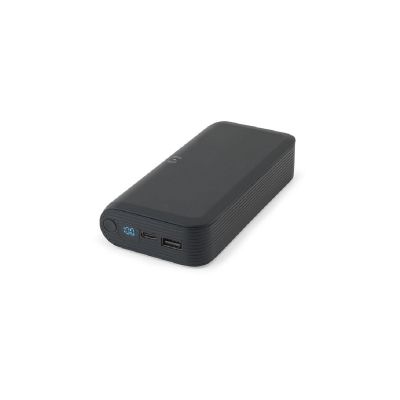 BECKER 20 - 20.000 mAh power bank in recycled ABS (100% rABS) with 15W superfast wireless charger