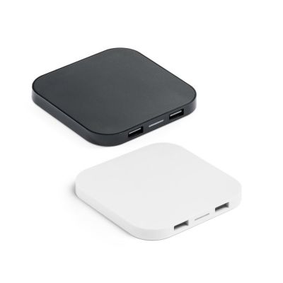 CAROLINE - ABS wireless charger and USB 2'0 hub