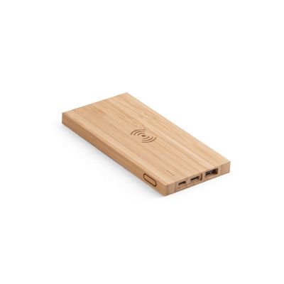 FITCH - 5.000 mAh capacity portable bamboo battery