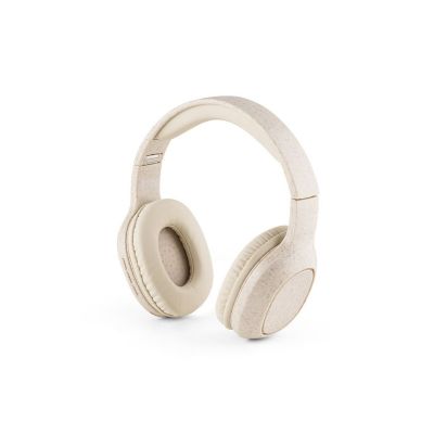 FEYNMAN - Foldable wireless headphones with 4-hour battery life in wheat straw and ABS