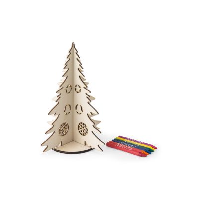 PINERY - Collapsible wooden Christmas tree to colour