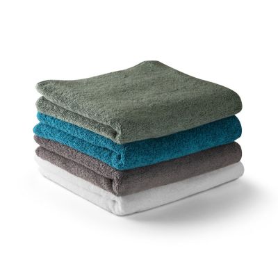 BARDEM L - Bath towel in cotton and recycled cotton