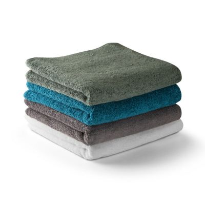 BARDEM S - Face towel in cotton and recycled cotton