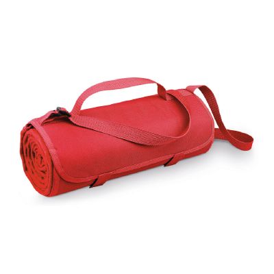 FLEECE - Fleece blanket with handle and strap (160 g/m²)