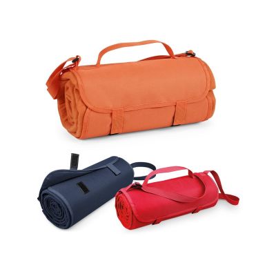 FLEECE - Fleece blanket with handle and strap (160 g/m²)