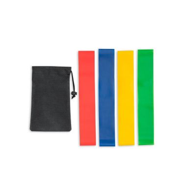 BURPEE - Set of elasticated resistance bands with non-woven pouch