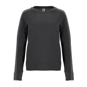 CLAREMORE - Sweatshirt for women in two-fabric and colour combination
