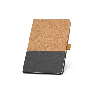 KLEE - A5 notebook in cork and linen with lined sheets