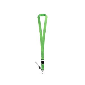 ANQUETIL - Polyester lanyard with metal carabiner