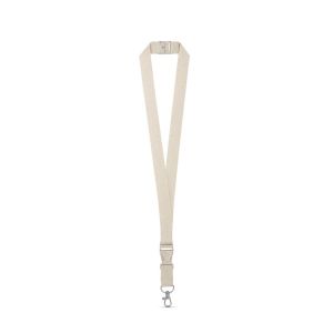 BALLINA - 100% cotton lanyard with metal carabiner
