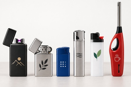 Comparison of promotional lighters in different models
