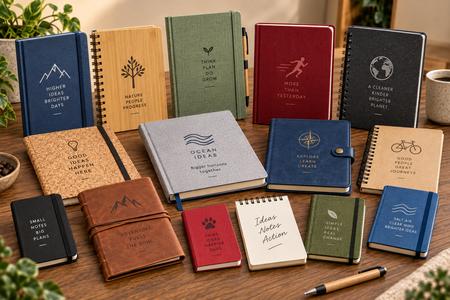 Custom notebooks and notepads in different models, colours and sizes