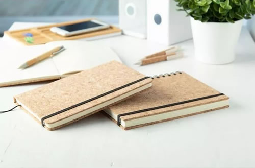 personalised eco notebooks with elastic band