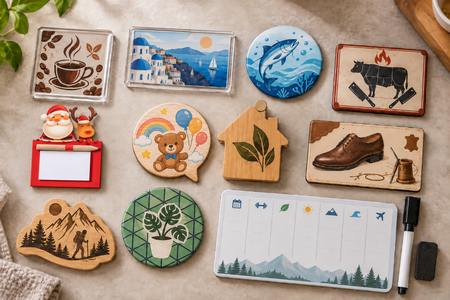 Printed Magnets & Fridge magnets in different shapes and materials with various designs