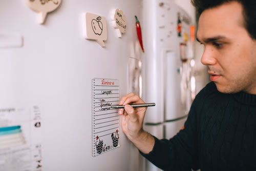 personalised magnets with block notes