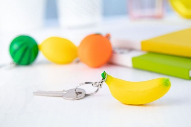 personalised stress ball keyrings