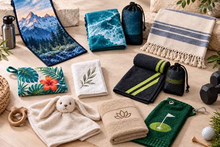 Personalised Towels in different materials and sizes