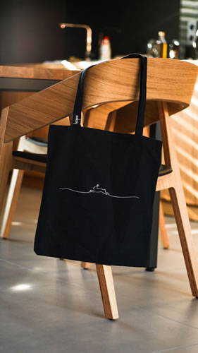 printed canvas tote bag