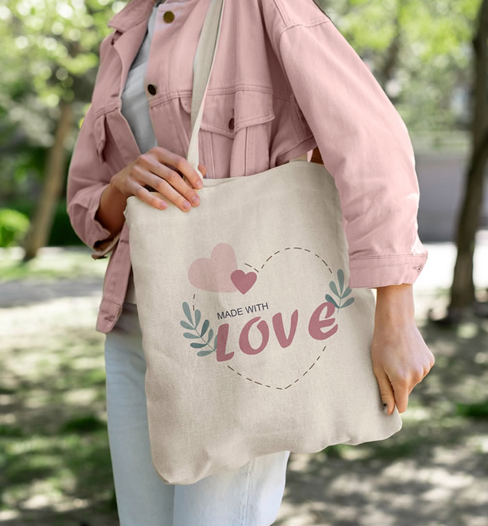 Personalised Tote bags as promotional items or corporate gifts